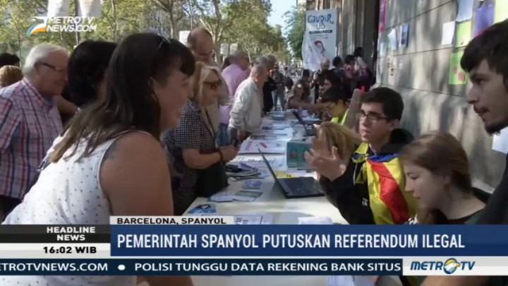 Referendum Catalunya Berlangsung di Tengah Tekanan