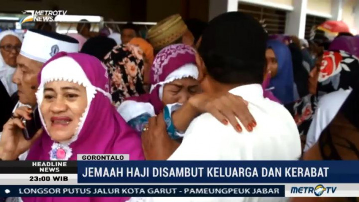 Jemaah Haji Kloter 25 Gorontalo Tiba di Bandara Jalaluddin