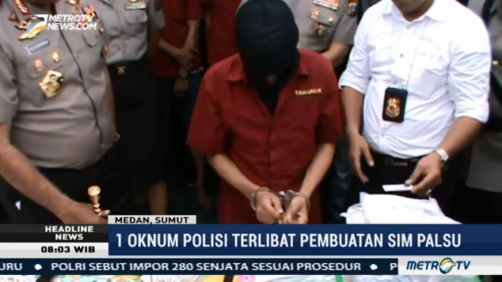 Oknum Polisi di Medan Terlibat Pembuatan SIM Palsu