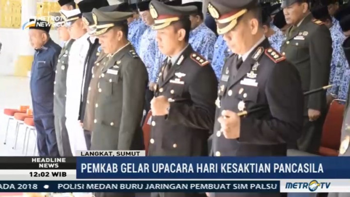Pemkab Langkat Gelar Upacara Hari Kesaktian Pancasila