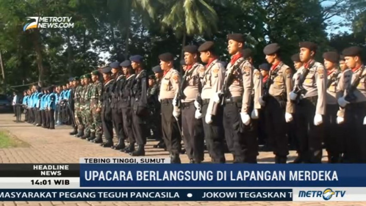 Ratusan Pelajar dan PNS di Tebing Tinggi Ikuti Upacara Hari Kesaktian Pancasila