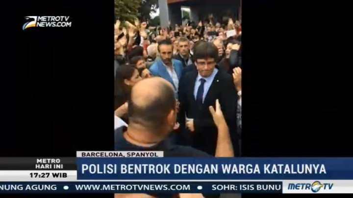 Pemimpin Catalunya Ikut Berikan Suara untuk Referendum