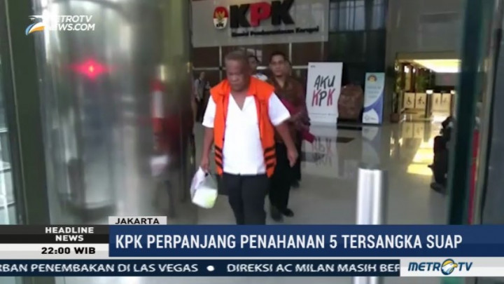 KPK Perpanjang Penahanan 5 Tersangka Kasus Suap Bupati Batubara