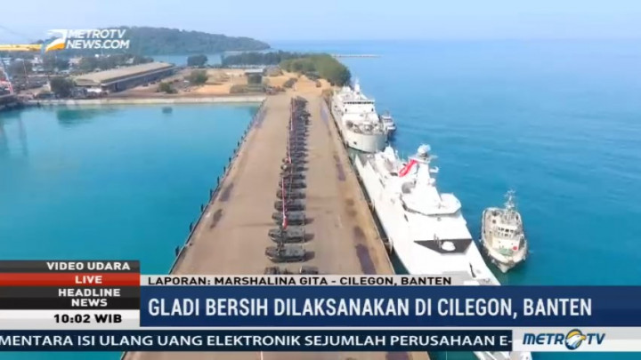 Gladi Bersih HUT ke-72 TNI Digelar di Cilegon