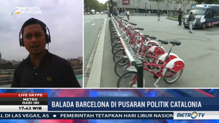 Warga Barcelona Gelar Aksi Mogok Massal