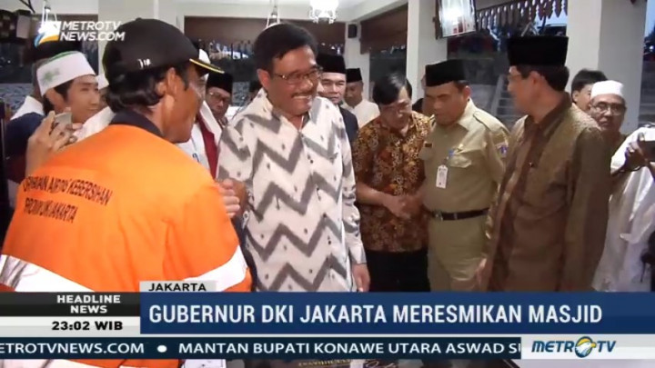 Djarot Resmikan Masjid di Kalijodo
