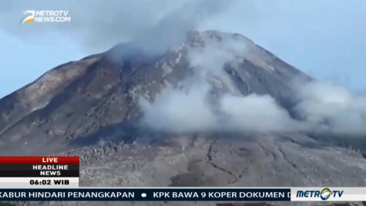 Aktivitas Gunung Sinabung Masih Fluktuatif