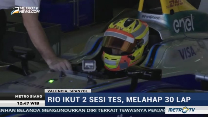 Rio Haryanto Ikut Tes Formula E di Valencia