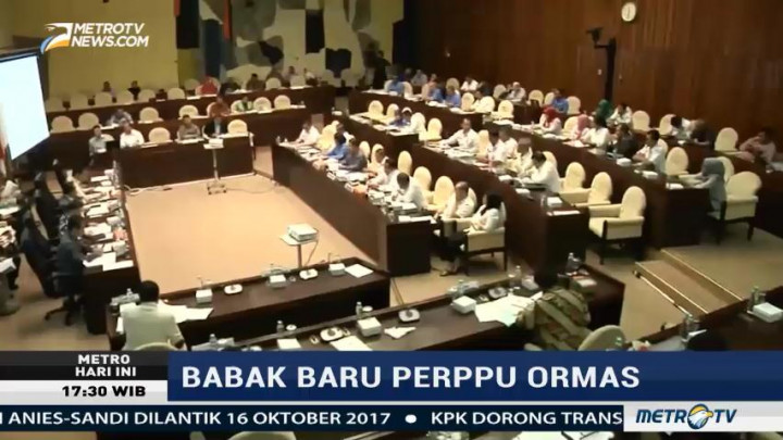 DPR Pertanyakan Keseriusan Pemerintah dalam Pembahasan Perppu Ormas