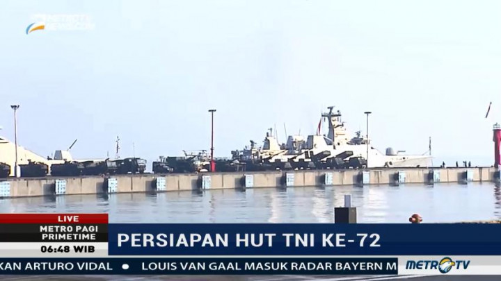 Persiapan Jelang Upacara HUT TNI ke-72
