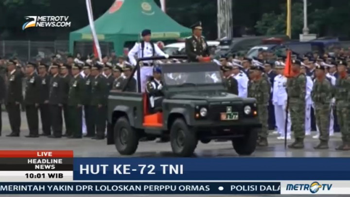 Peringatan HUT TNI di Sulsel Dipusatkan di Lapangan Karebosi Makassar