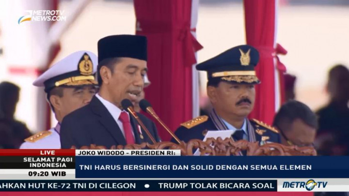 Jokowi: TNI Harus Bersinergi dan Solid dengan Semua Elemen