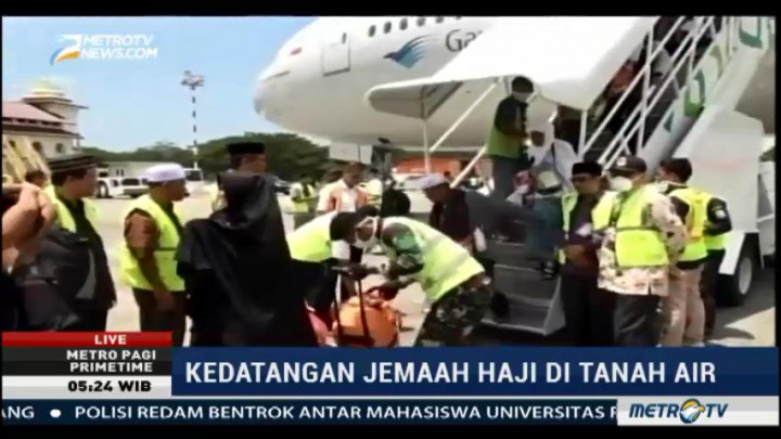 Jemaah Haji Aceh Kloter Terakhir Tiba di Tanah Air