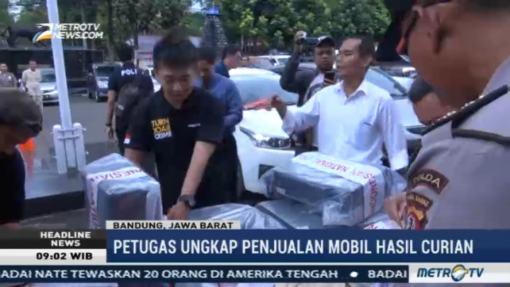 Polisi Ungkap Sindikat Penjual Mobil Hasil Curian di Bandung