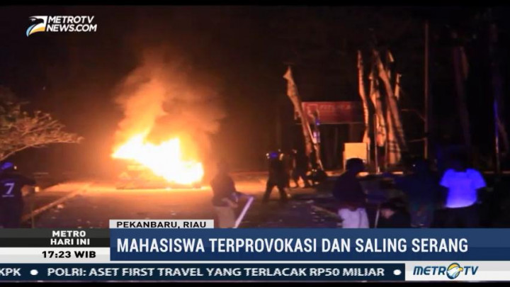 Bentrokan Mahasiswa di Universitas Riau Akibat Salah Paham