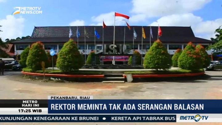 Pascabentrokan, Rektor Universitas Riau Minta Mahasiswa Menahan Diri
