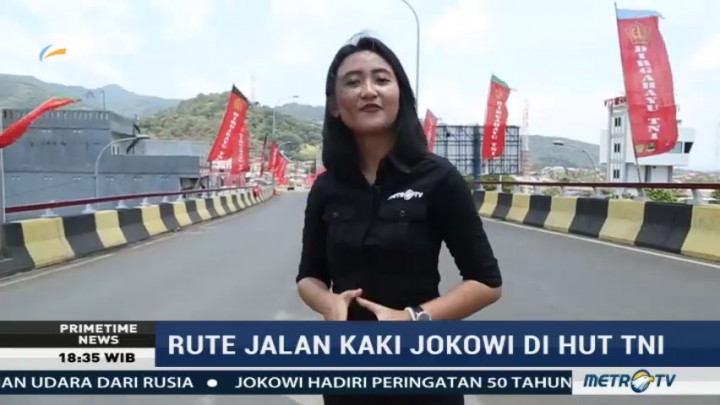 Ini Rute Jalan Kaki Jokowi Menuju Acara HUT TNI