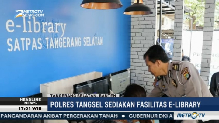 Polres Tangsel Sediakan Fasilitas Perpustakaan Digital