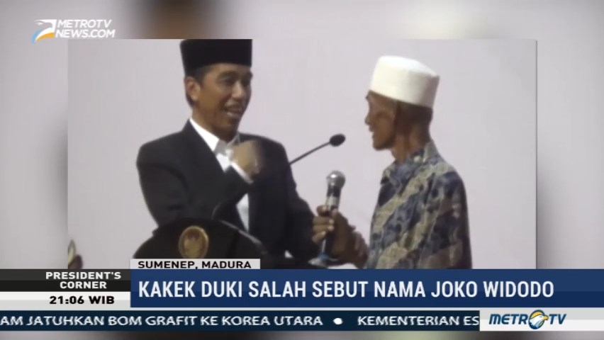 Reaksi Jokowi saat Seorang Kakek Salah Sebut Nama Dirinya