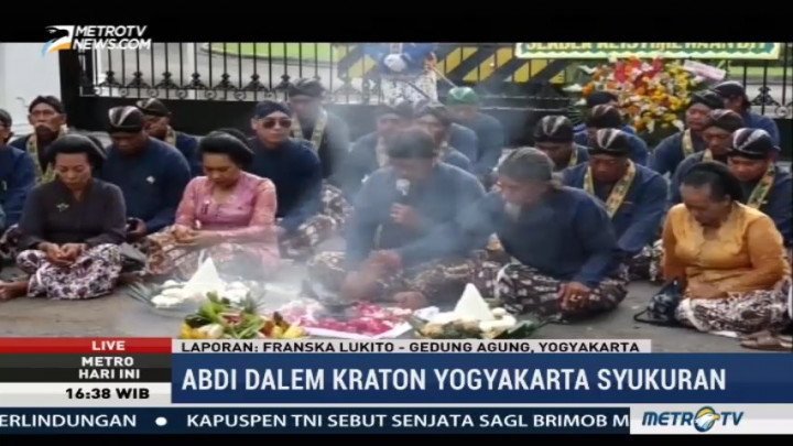 Sri Sultan HB X Dilantik Jadi Gubernur, Warga Yogyakarta Gelar Syukuran