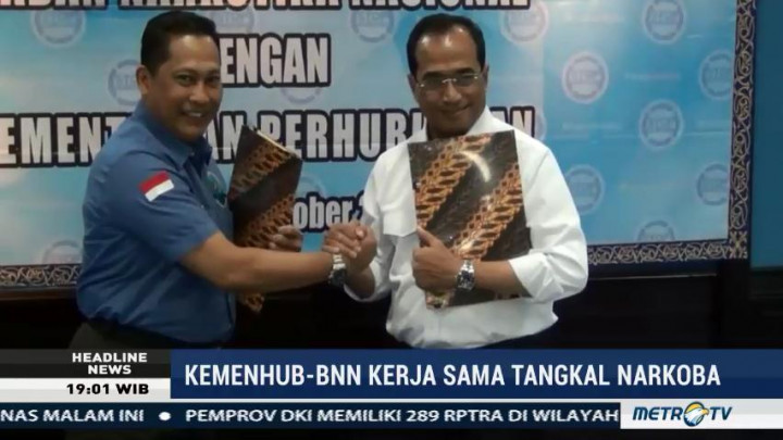 Kemenhub-BNN Kerja Sama Tangkal Narkoba