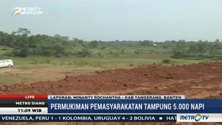 Menkumham Letakan Batu Pertama Pembangunan Lapas Terbuka Ciangir