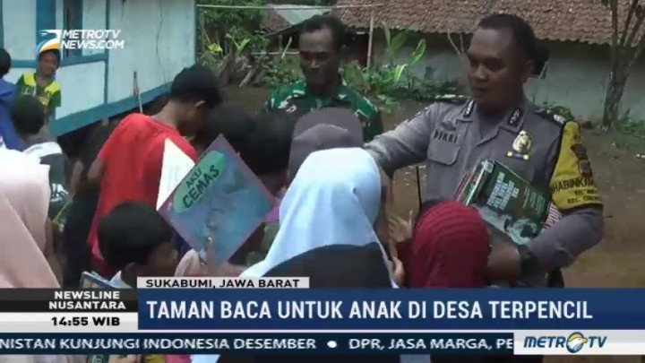 Brigadir Dikri Dirikan Taman Baca Gratis