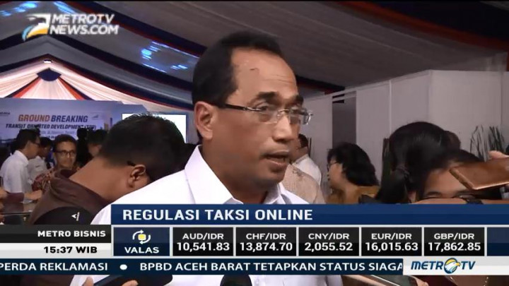 Menhub Targetkan Pembahasan Aturan Baru Taksi Online Rampung Pekan Depan