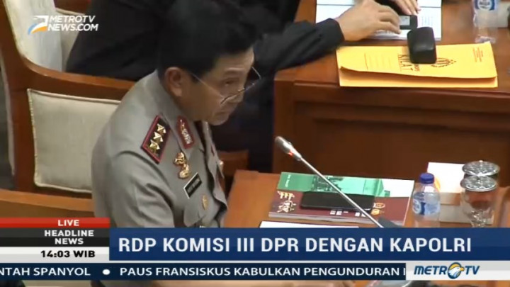 Komisi III DPR Gelar Rapat Kerja Bersama Kapolri