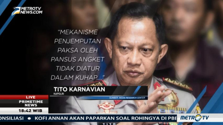 Kapolri: Aturan Jemput Paksa Pimpinan KPK Tidak Jelas