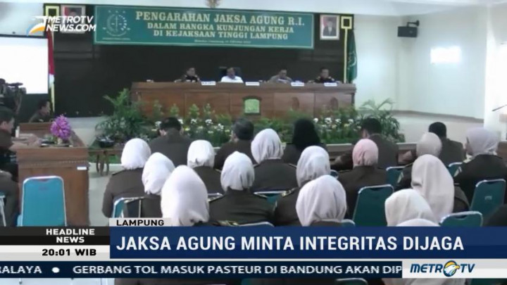 Jaksa Agung Ingatkan Pentingnya Integritas Penegak Hukum