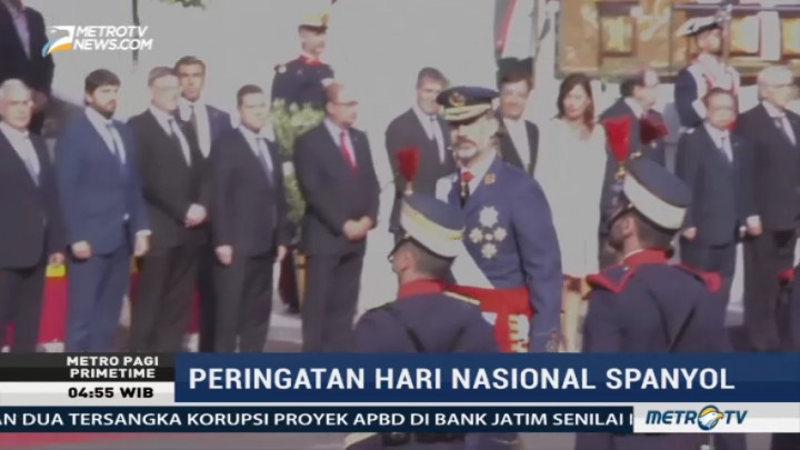 Spanyol Peringati Hari Nasional di Tengah Krisis Polisik Catalunya