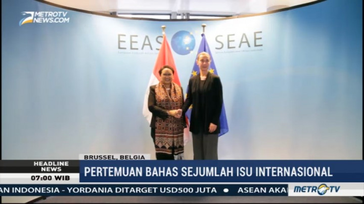 Menteri Retno dan Menlu Uni Eropa Bahas Isu Internasional
