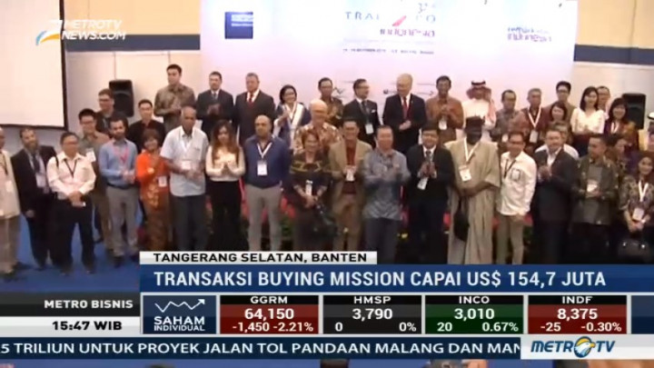 Hari Kedua TEI, Eksportir Teken Kerja Sama Senilai USD154,7 Juta