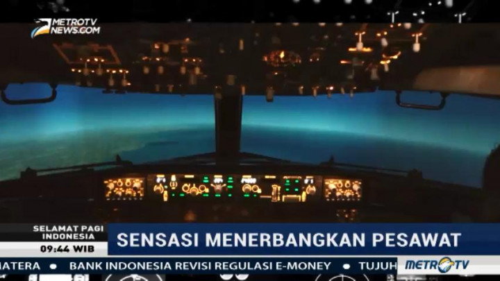 Sensasi Menerbangkan Pesawat Boeing 737NG