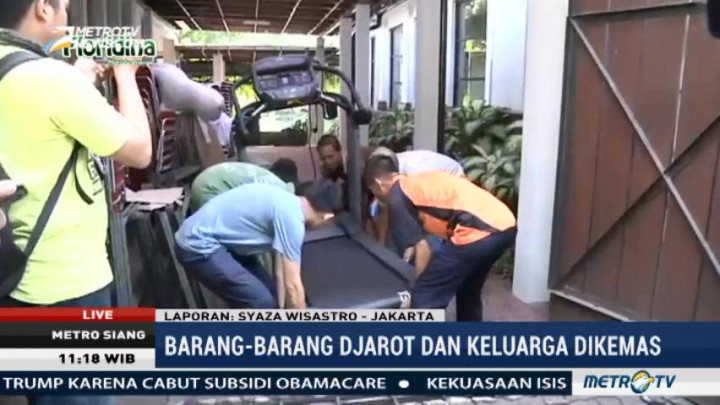 Barang-barang Djarot dan Keluarga Mulai Dikemasi dari Rumah Dinas