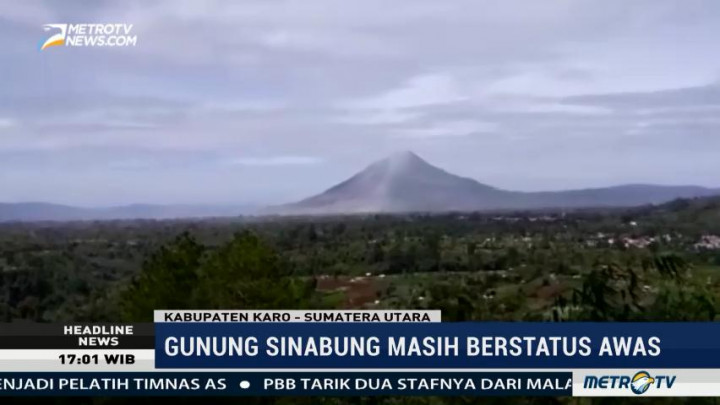 Gunung Sinabung Masih Berstatus Awas