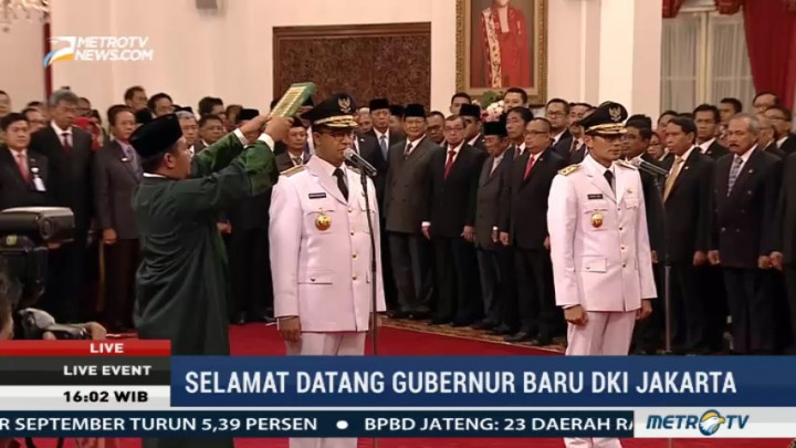 Anies-Sandi Resmi Pimpin DKI Jakarta