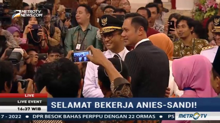 AHY Ucapkan Selamat pada Anies-Sandi