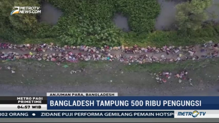 Gelombang Pengungsi Rohingya Terus Memasuki Bangladesh