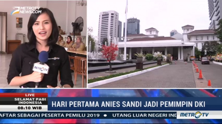 Hari Pertama Kerja, Anies-Sandi akan Keliling Balai Kota