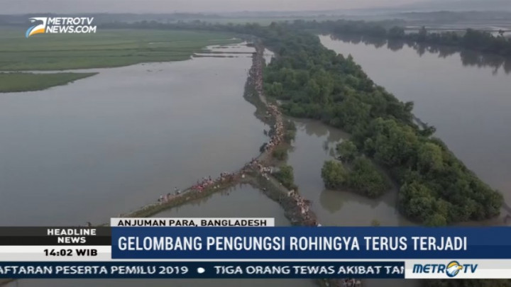 Gelombang Pengungsi Rohingya Terus Berdatangan ke Bangladesh