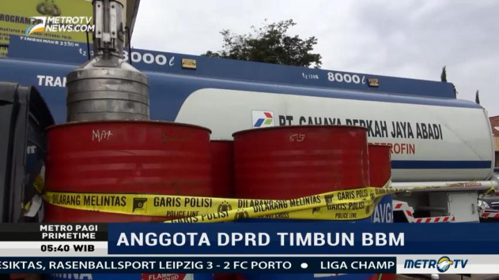 Anggota DPRD Kabupaten Pangandaran Timbun BBM