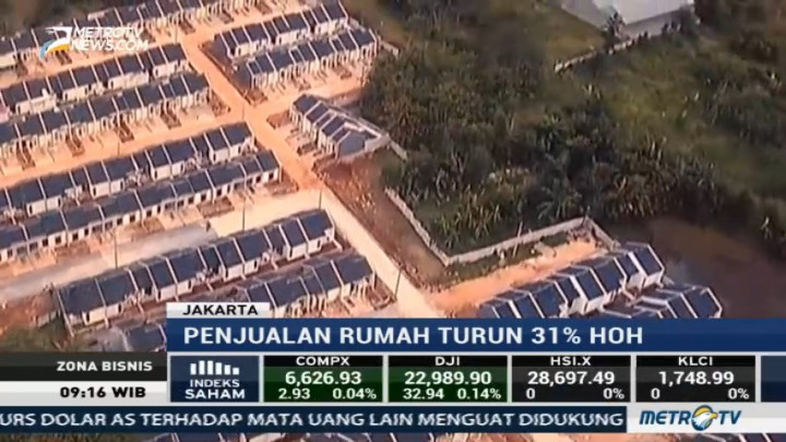 Penjualan Rumah Semester I 2017 Turun 31 Persen