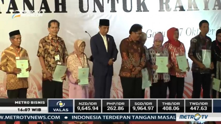 Pemerintah akan Bagikan 5 Juta Sertifikat Tanah Tahun Ini