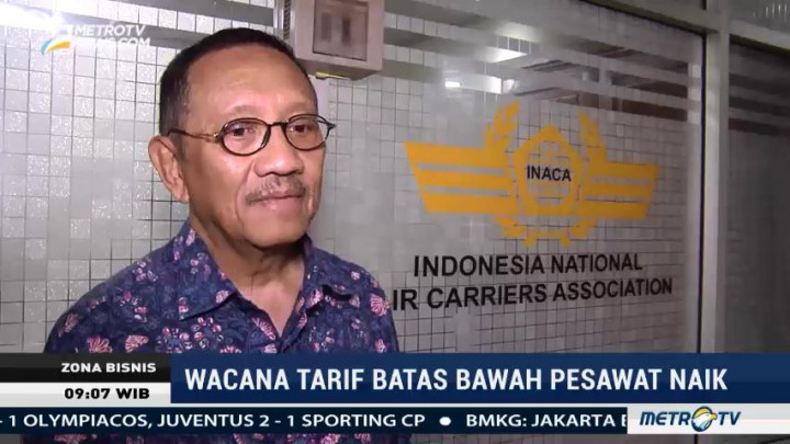 Wacana Kenaikan Tarif Batas Bawah Pesawat