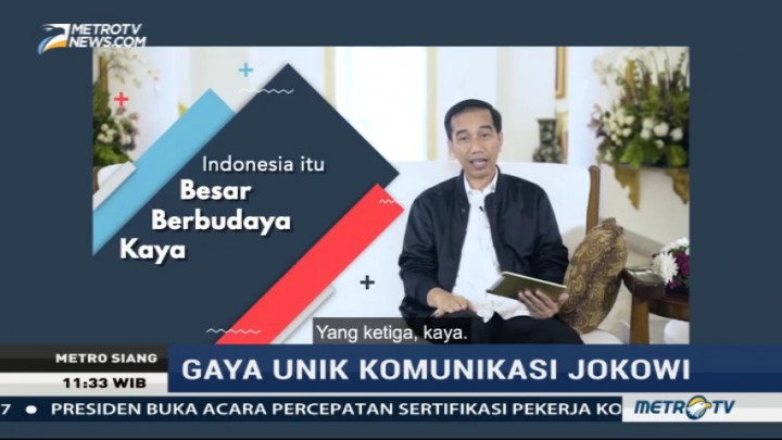 Gaya Unik Komunikasi Jokowi
