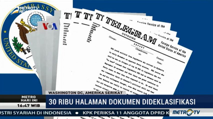 Kedubes AS Rilis Dokumen Peristiwa 1965