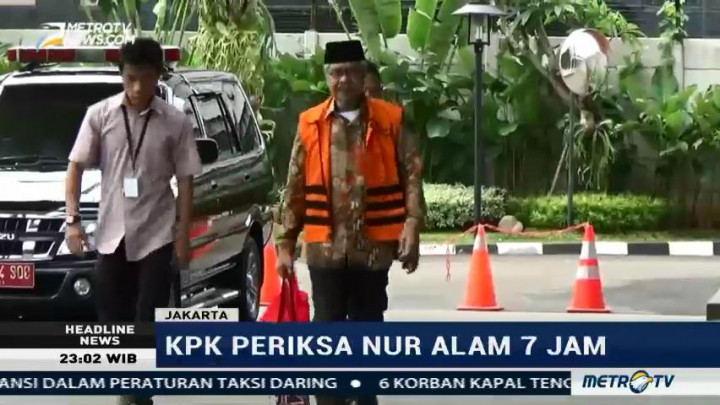 Nur Alam Bungkam Usai Diperiksa KPK