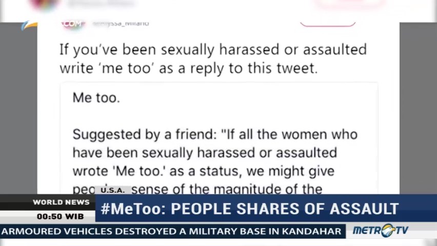 #MeToo: People Shares of Assault